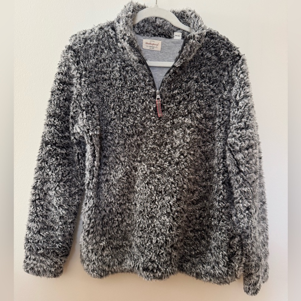 Weatherproof Vintage | Gray Fleece Pullover | M